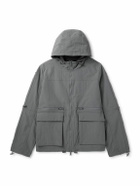 SAIF UD DEEN - Nylon Hooded Jacket - Gray