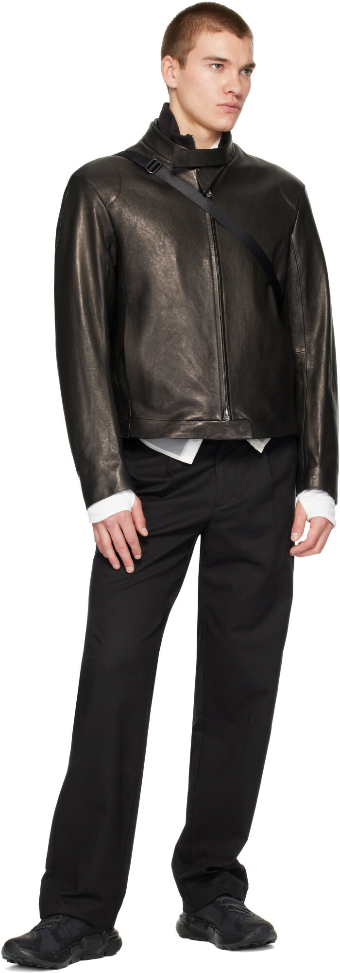 POST ARCHIVE FACTION (PAF) Black Rider Leather Jacket
