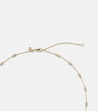Sydney Evan Cross 14kt gold pendant necklace with diamonds