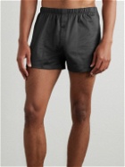 Hanro - Sporty Mercerised Cotton Boxer Shorts - Gray