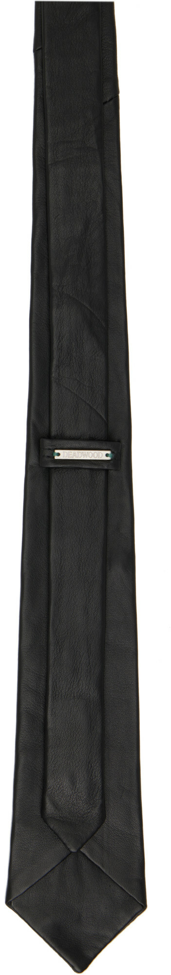 Deadwood Black Timo Leather Neck Tie