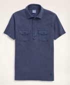 Brooks Brothers Men's Vintage Pique Short-Sleeve Polo Shirt | Indigo