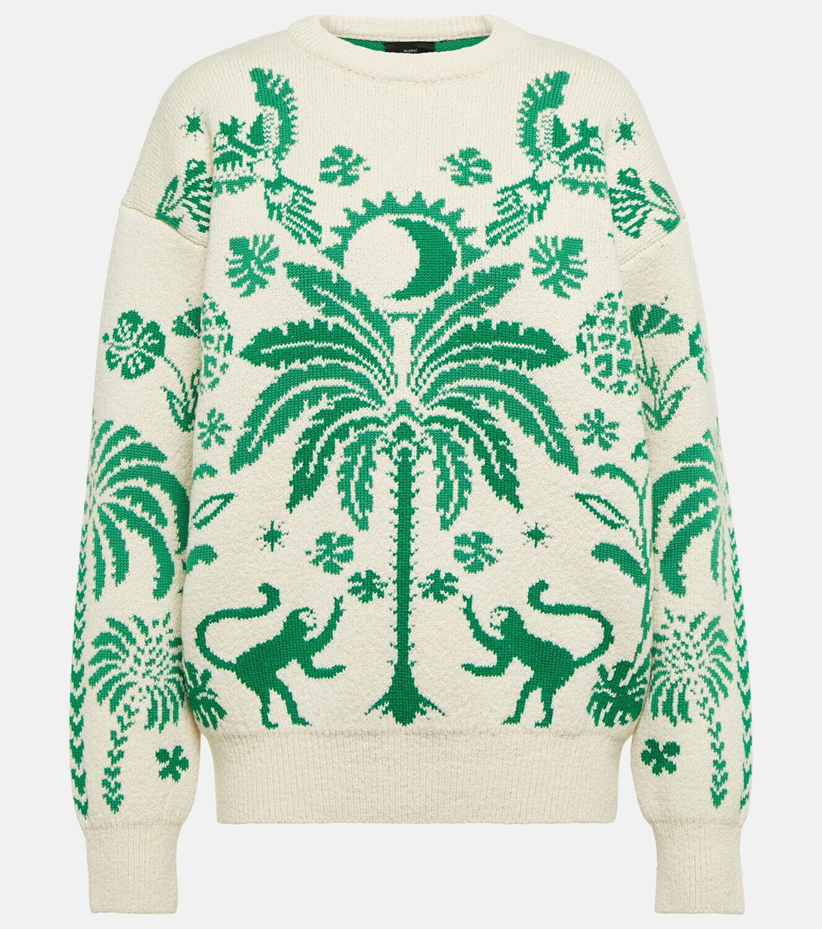 Alanui - Explosion of Nature jacquard sweater