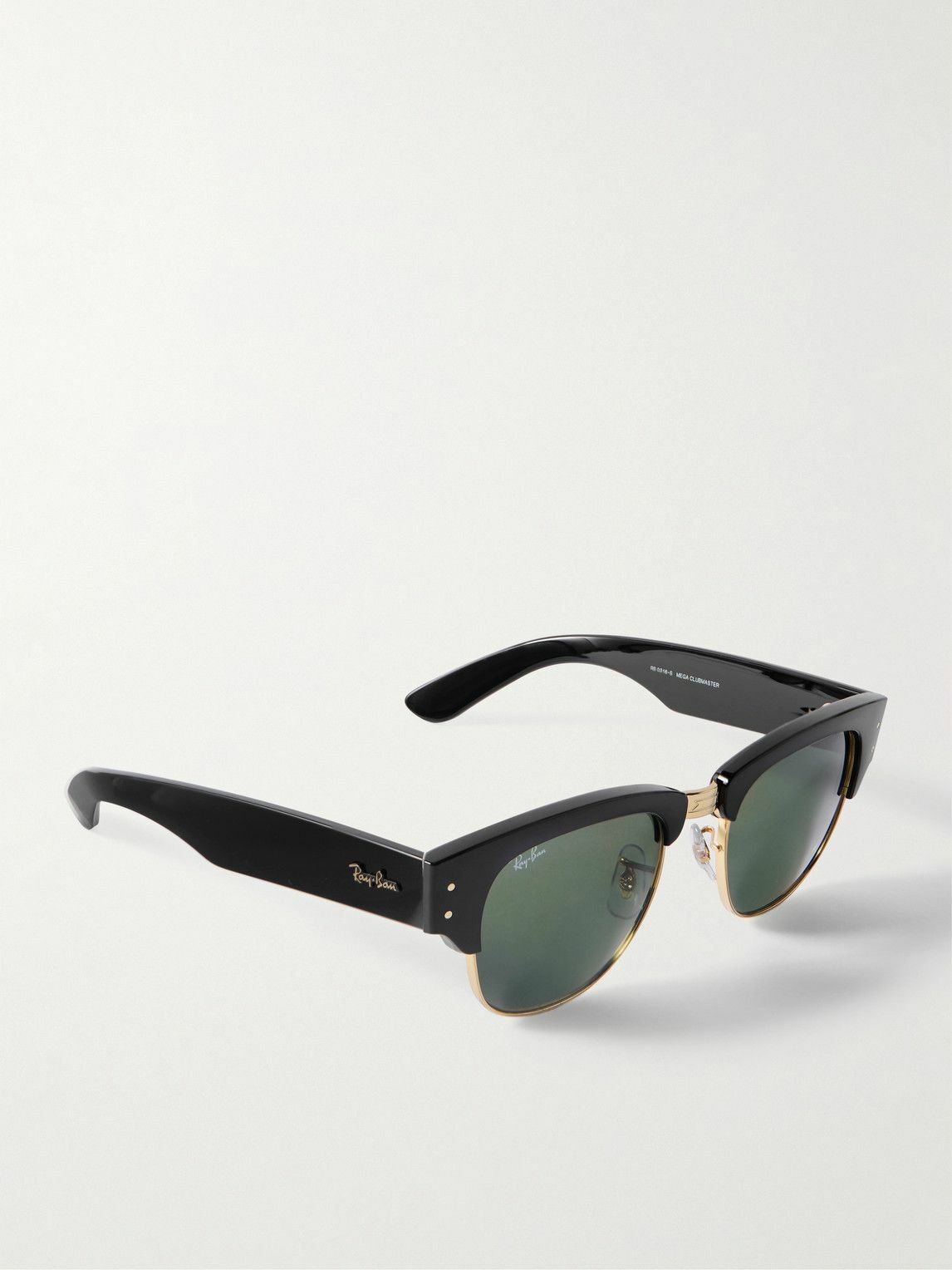 Ray-Ban - Mega Clubmaster D-Frame Gold-Tone and Acetate Sunglasses Ray Ban