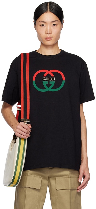 Photo: Gucci Black Interlocking G T-Shirt