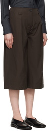 CO Brown Poplin Culotte Trousers