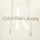 Calvin Klein Men's Monologo Hoody in Classic Beige