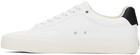 BOSS White Cupsole Lace-Up Sneakers