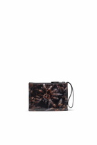 Diesel Pouch in printed glossy PU - Small Wallets Womens in Black
