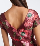 Erdem Floral satin gown
