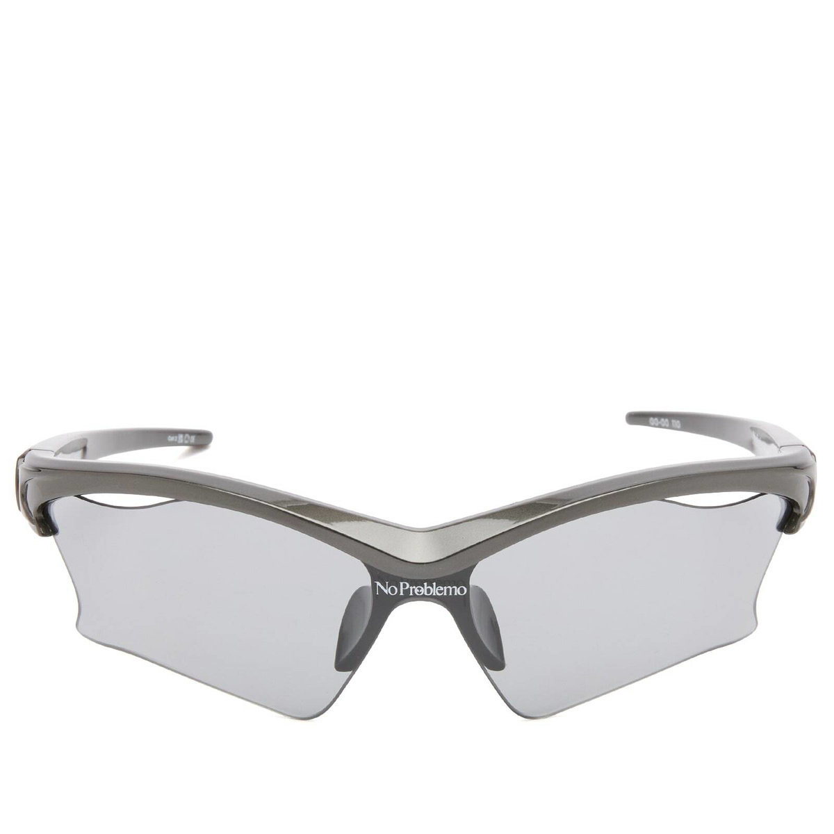 Le Specs x No Problemo Pluto Sunglasses in Silver Chrome/Smoke Tint 