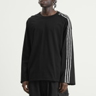Y-3 Men's Distressed Long Sleeve T-Shirt in Black