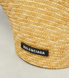 Balenciaga Beach Medium straw tote bag