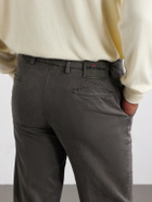 Kiton - Straight-Leg Lyocell-Blend Trousers - Brown