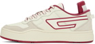 Diesel Off-White & Red S-Ukiyo Low X Sneakers