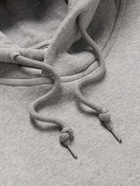 adidas Originals - Logo-Embroidered Cotton-Blend Jersey Hoodie - Gray