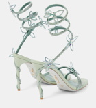 Rene Caovilla Margot embellished satin sandals