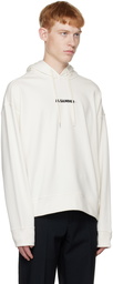 Jil Sander Off-White Cotton Hoodie