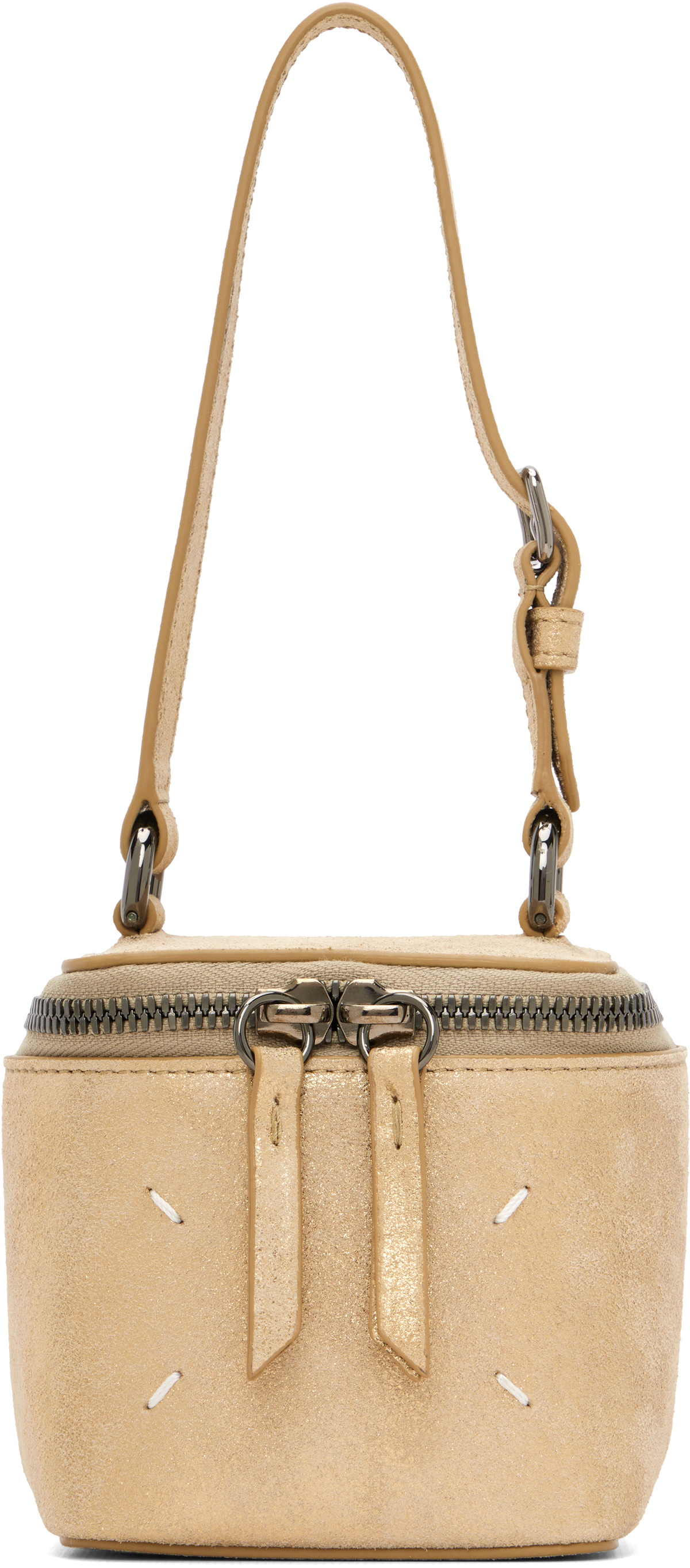 Maison Margiela Gold Leather Mini Box Bag