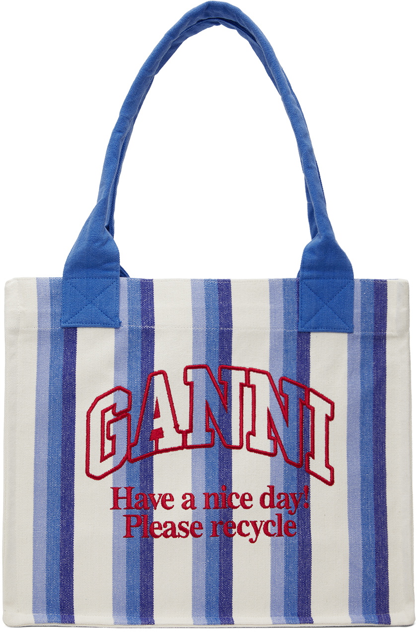 【関税・送料込み】GANNI TOTES GANNI Canvas Tote Bag | Black | FARFETCH