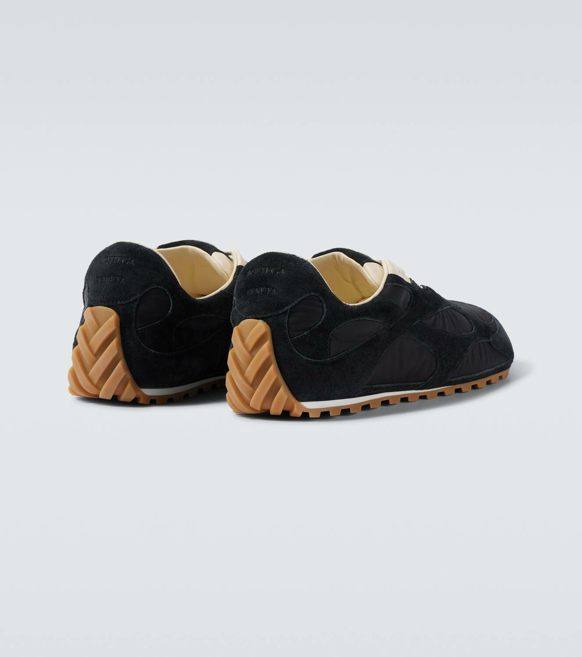 Bottega Veneta Orbit Flash suede-trimmed sneakers Bottega Veneta