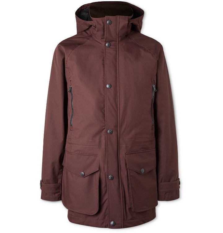 Photo: Purdey - Shell Hooded Jacket - Brown