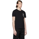 Alexander McQueen Black Embroidered Logo T-Shirt