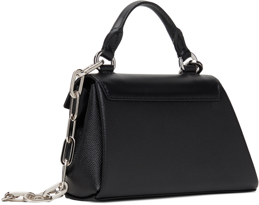 Maison Margiela Black Snatched Asymmetric Micro Bag Maison
