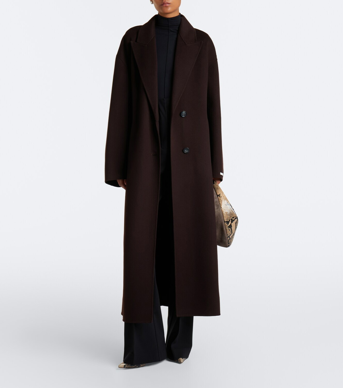 Sportmax Belted virgin wool coat