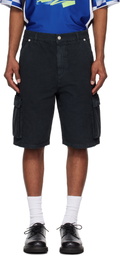 le PÈRE Black Star Drover Cargo Shorts