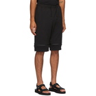 Fendi Black Forever Fendi Zip Down Shorts