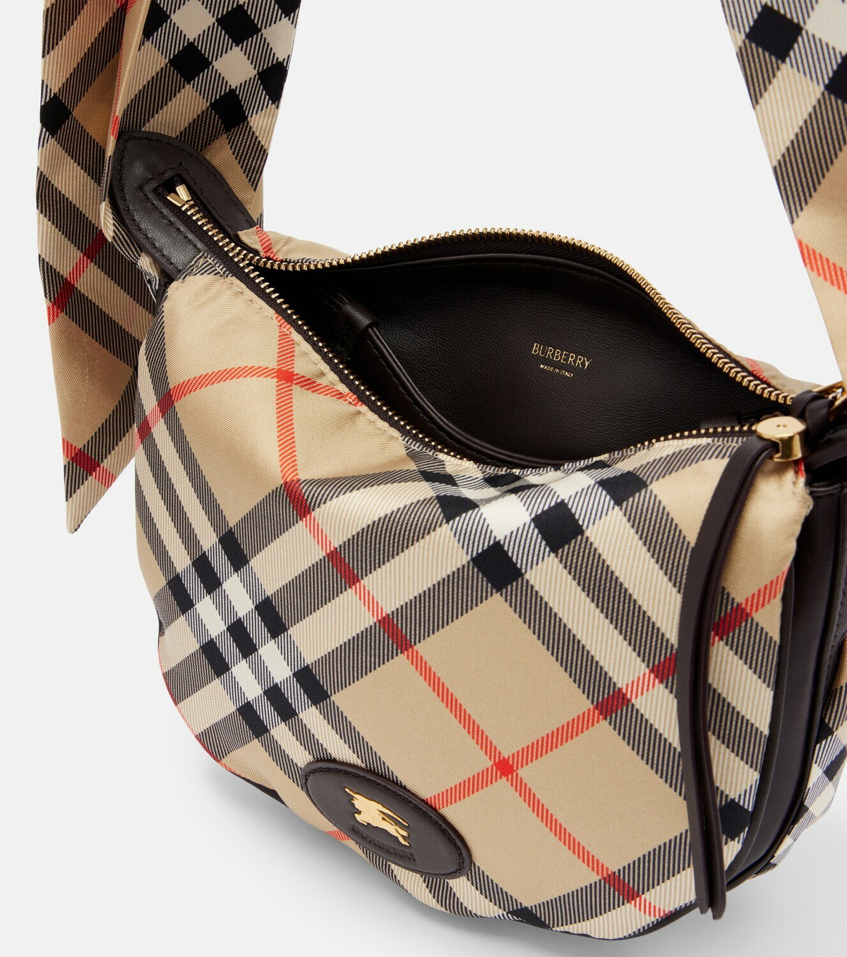Burberry Burberry Check silk twill shoulder bag