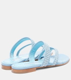 Manolo Blahnik Susara raffia thong sandals