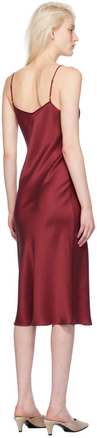Silk Laundry Red 90s Slip Maxi Dress