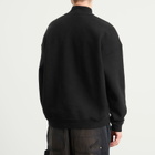 Willy Chavarria Men's Bravo Quarter Zip in Black