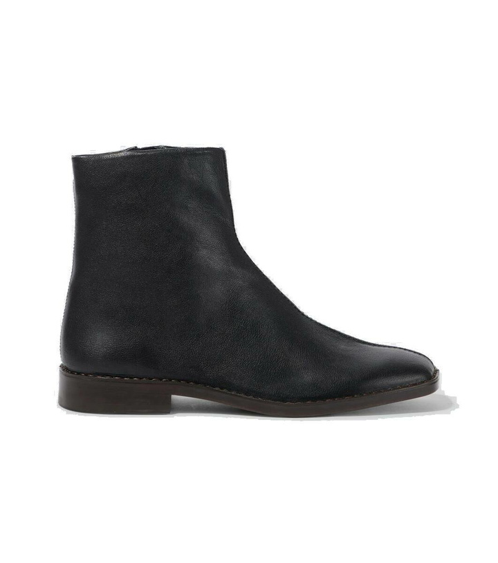 Photo: Lemaire Piped leather ankle boots