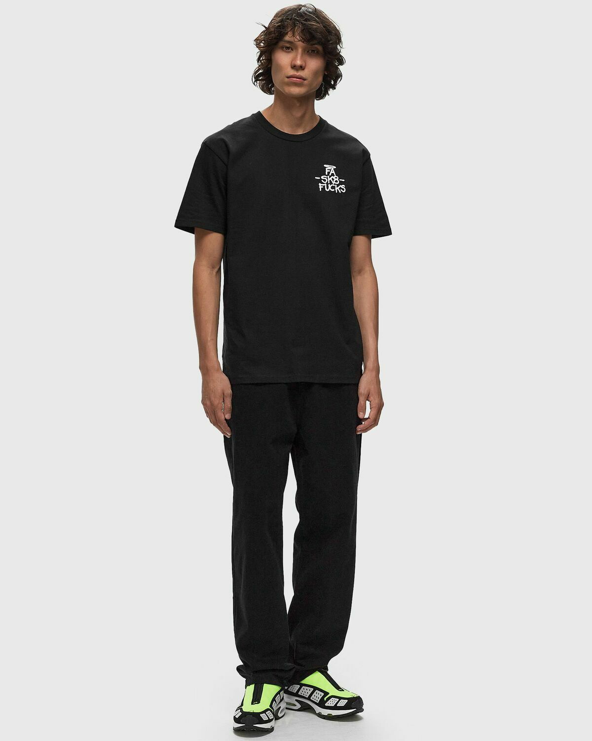 【FUCKING AWESOME】 SK8 FUCKS SHORT SLEEVE TEE BLACK Fucking Awesome Sk8 Fucks Short Sleeve Tee Black