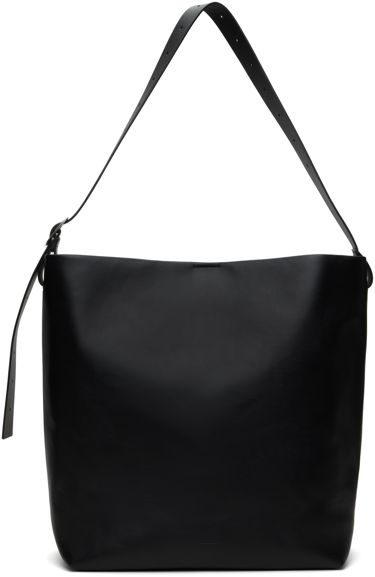 ショルダーバッグ・ポシェット Rollup Small Square Belt Shoulder Bag - Jil Sander - Leather Jil Sander Black Rollup Small Square Belt Bag Jil Sander