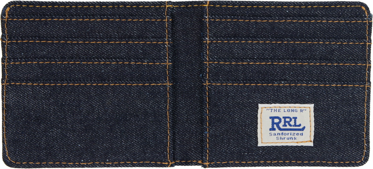 RRL Indigo Denim Billfold Wallet