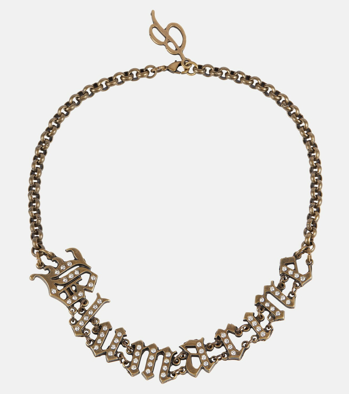 Blumarine - Logo Embellished Choker Necklace Blumarine