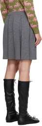 Sandy Liang Gray Fishers Midi Skirt