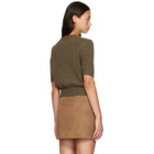 KHAITE Khaki Nora Cardigan