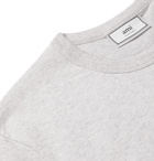 AMI - The Smiley Company Logo-Appliquéd Cotton-Jersey T-Shirt - Gray