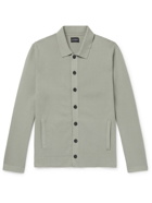 CLUB MONACO - Milano Slim-Fit Cotton-Blend Cardigan - Gray - S