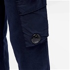 C.P. Company Men's Reverse Brushed & Emerized Fleece Sweatpants in Peacoat