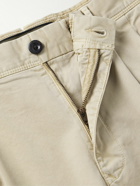 Incotex - Slim-Fit Pleated Stretch-Cotton Gabardine Trousers - Neutrals