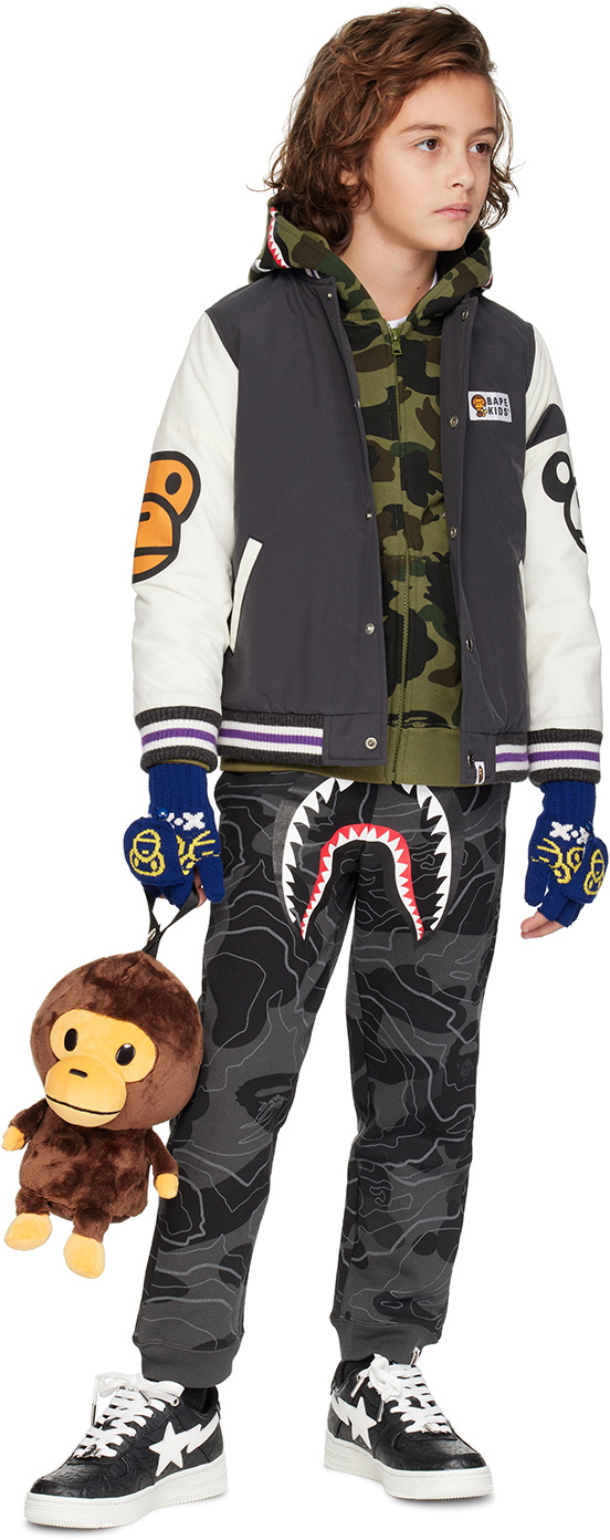 【稀少】BAPE KIDS シャーク　パーカーとパンツセット110cm A BATHING APE BAPE KIDS 1ST SHARK ZIP DOUBLE HOODIE – happyjagabee