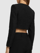 SELF-PORTRAIT - Bouclé Crop Jacket