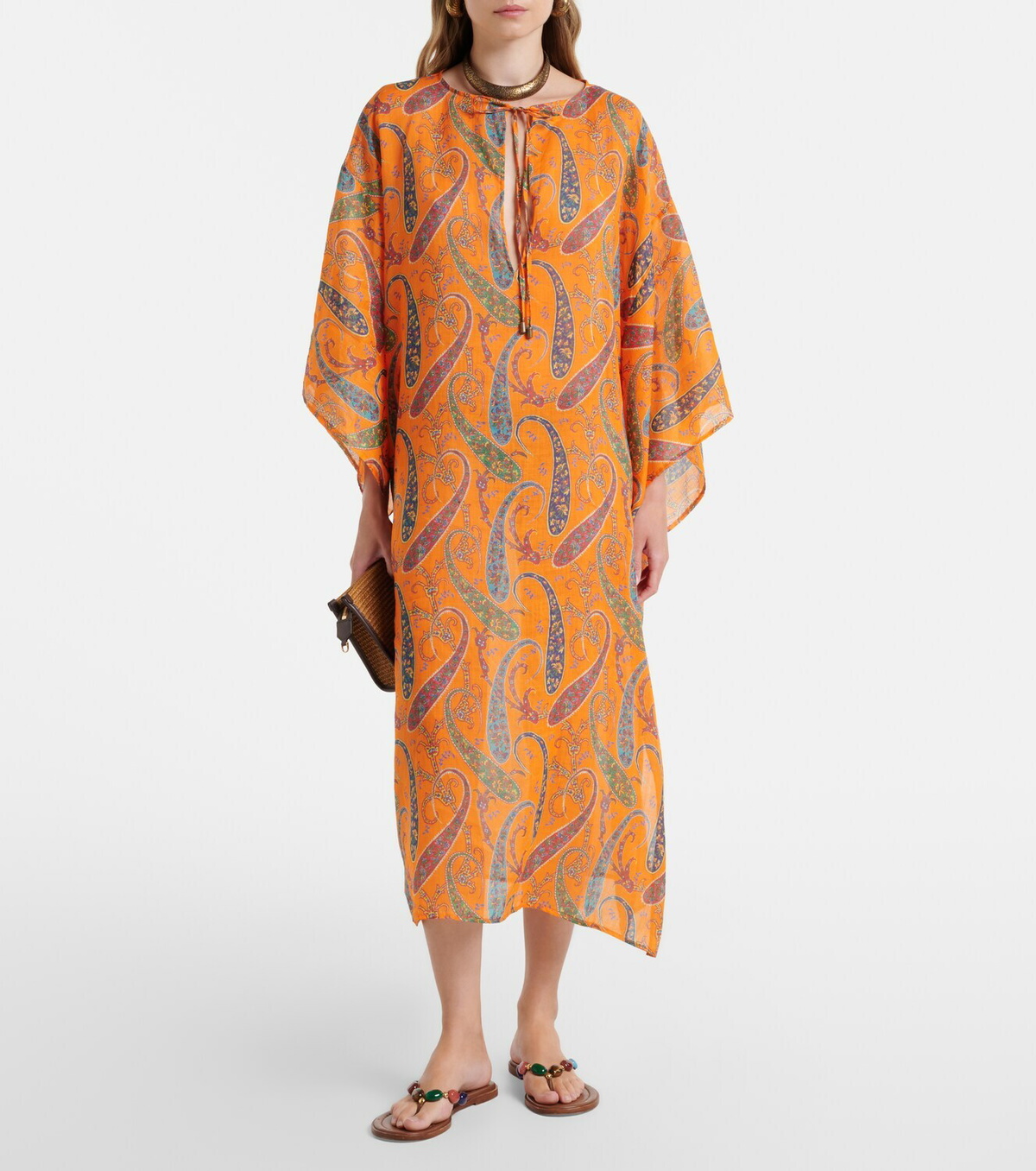 Etro Paisley ramie kaftan