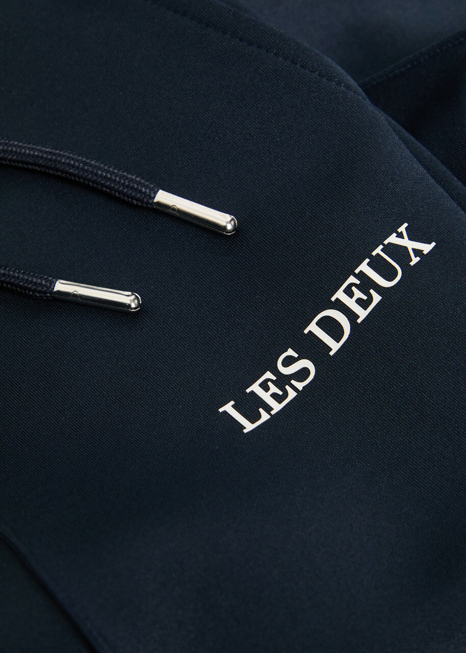Les Deux Ballier Pintuck Jersey Track Pants Navy